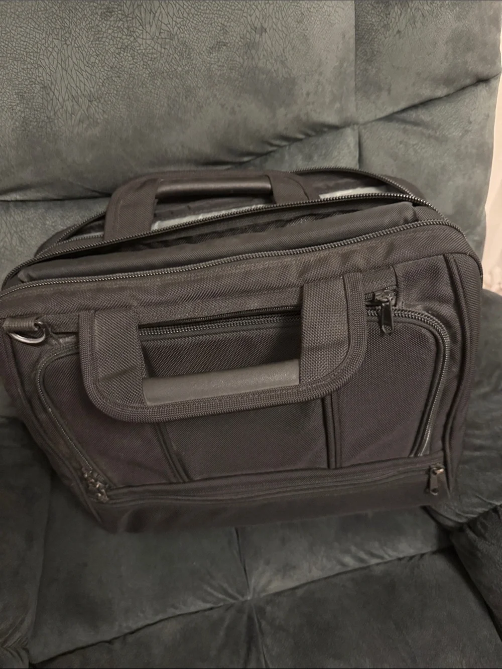 Classic Black Men's Briefcase Laptop Bag